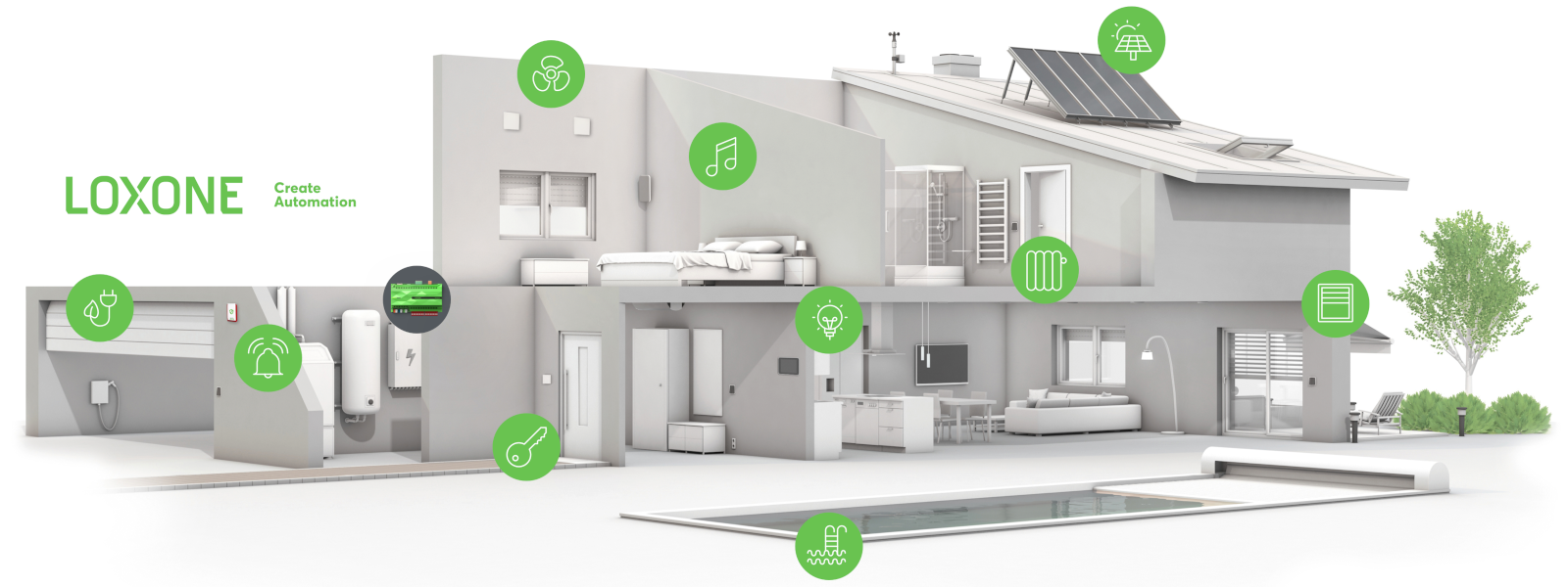 Loxone Smart Home 3D
